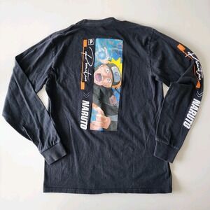 NARUTO SHIPPUDEN Shirt Adult Medium Skateboard Collab Anime Hokage Graphic Print